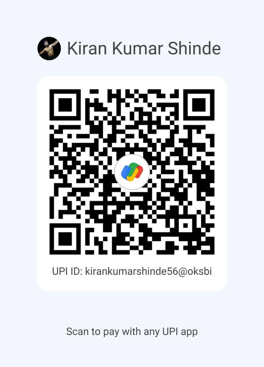 Google Pay QR Code - Kiran Kumar Shinde