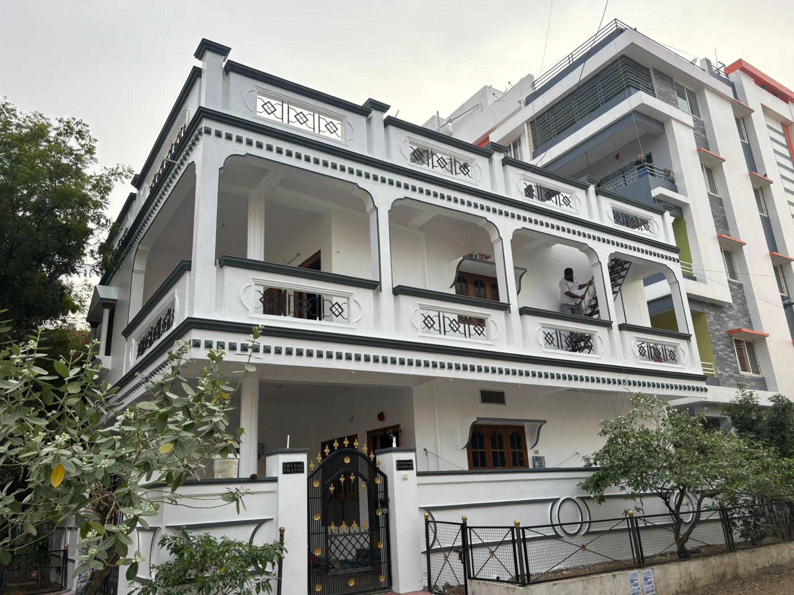 House with White and Gray Exterior