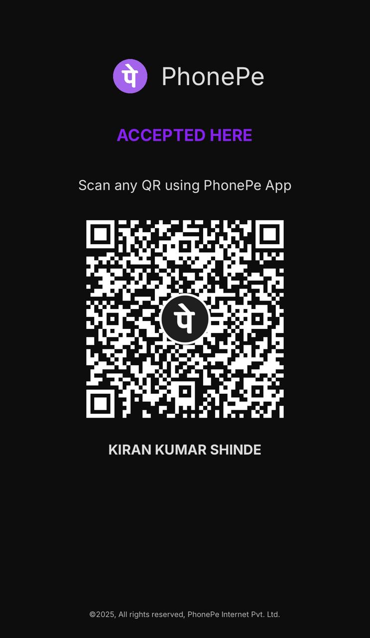 PhonePe QR Code - Kiran Kumar Shinde