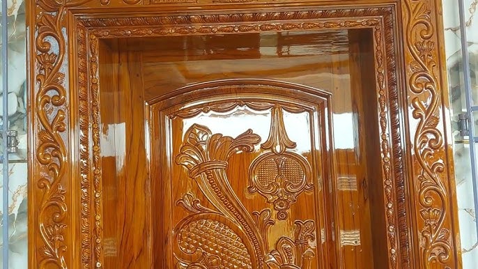 Melamine Spray Polish - Ornate Carved Door High Gloss Finish
