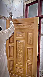 PU Matt Polish - Carved Door Matt Finish Application